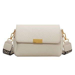 Light luxury lychee pattern leather shoulder bag